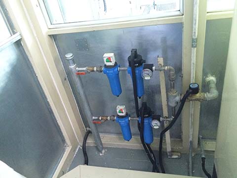 SR壓縮空氣加熱器在日產汽車車間 SR壓縮空氣加熱器在日產汽車車間